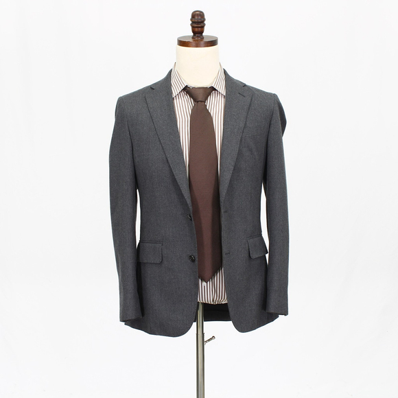 J. Crew Ludlow 36R Gray Sport Coat Blazer Jacket Solid 2B Cotton G930